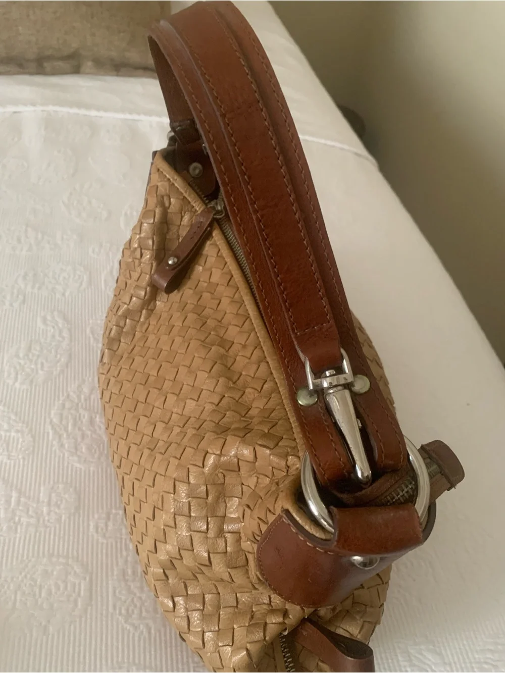 Tano Hobo Bag Woven Leather